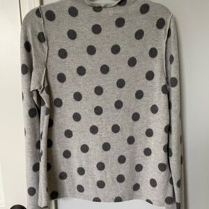 Gray Polka Dot Sweater